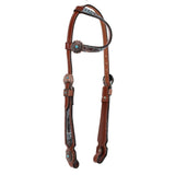 New! Showman Weathered Steer One Ear Headstall and Breastcollar Set - Country Scene Saddlery and Pet Supplies