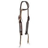 New! Showman Weathered Steer Traditional One Ear Headstall and Breastcollar Set - Country Scene Saddlery and Pet Supplies