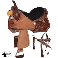 New! 15 16 Double T Barrel Style Saddle Set Posted.* From