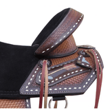 15", 16" Double T Treeless Saddle with Hand Painted arrow design. - Country Scene Saddlery and Pet Supplies