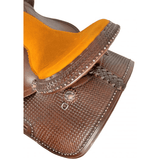 15" ,16 Full QH Economy Barrel Style Saddle Set with basket stamp tooling. - Country Scene Saddlery and Pet Supplies