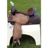 15", 16" Showman™ Argentina Cow Leather Barrel Style Saddle. - Country Scene Saddlery and Pet Supplies