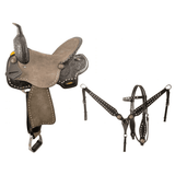 15", 16"Double T Barrel style saddle Set - Country Scene Saddlery and Pet Supplies