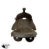 15" Double T Chocolate Rough Out Leather Barrel Saddle - Country Scene Saddlery and Pet Supplies