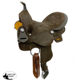 15’’ Double T Roughout Barrel Style Saddle. - Double T Barrel Saddle