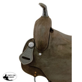 15’’ Double T Roughout Barrel Style Saddle. - Double T Barrel Saddle