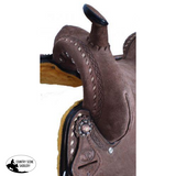 15" Double T Roughout Barrel Style Saddle. - Country Scene Saddlery and Pet Supplies