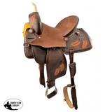 15" Hard Seat Barrel style western saddle - Country Scene Saddlery and Pet Supplies