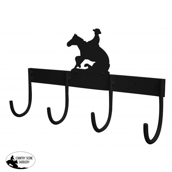 New! 15 Portable Flat Tack Bar With Reining Horse Design.