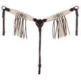 New! Showman Blushed Rose One Ear Headstall and Breastcollar Set - Country Scene Saddlery and Pet Supplies