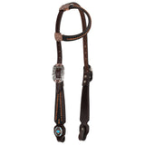 New! Showman Blackwater Gator One Ear Headstall and Breastcollar Set - Country Scene Saddlery and Pet Supplies