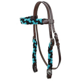New! Showman Crosshatch Browband Headstall and Breastcollar Set - Country Scene Saddlery and Pet Supplies