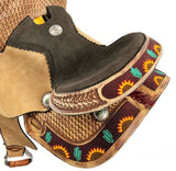 New! 12", 13" Double T Youth Hard Seat Barrel style saddle - Country Scene Saddlery and Pet Supplies