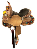 New! 12", 13" Double T Youth Hard Seat Barrel style saddle - Country Scene Saddlery and Pet Supplies