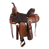 New! Double T Ivy Barrel Style Saddle - 14, 15 Inch - Country Scene Saddlery and Pet Supplies
