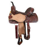 New! Double T Classic Stitch Desert Lace Barrel Saddle - 15 Inch - Country Scene Saddlery and Pet Supplies
