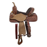 New! Double T Classic Stitch Mesa Bloom Barrel Saddle - 15 Inch - Country Scene Saddlery and Pet Supplies