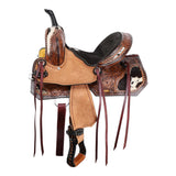 New! Double T Wildhide Series Alma Barrel Style Saddle - 12 Inch - Country Scene Saddlery and Pet Supplies