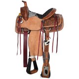 New! Double T Classic Stitch Cowpoke Roper Style Saddle - 14 Inch Note:This saddle is NOT warranted for roping. - Country Scene Saddlery and Pet Supplies