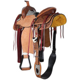 New! Double T Classic Stitch Cowpoke Roper Style Saddle - 14 Inch Note:This saddle is NOT warranted for roping. - Country Scene Saddlery and Pet Supplies