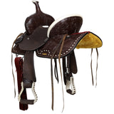 New! Double T Midnight Cheyenne Barrel Style Saddle - 12 Inch - Country Scene Saddlery and Pet Supplies