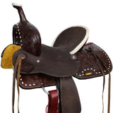 New! Double T Midnight Cheyenne Barrel Style Saddle - 12 Inch - Country Scene Saddlery and Pet Supplies
