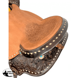 16 Barrel Style Western Saddle With Floral Tooled Seat Western Saddles