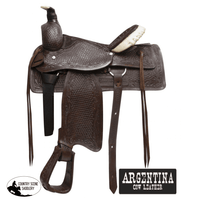 New! 16 Buffalo Argentina Cow Leather Roper Style Saddle. Posted*~ Youth
