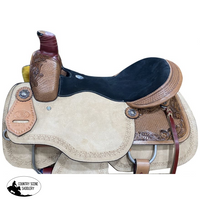 16 Circle S Roper Western Saddle With Floral Tooling On Skirt. Saddle