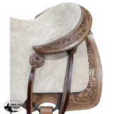 16" Circle S Roper Western Saddle with tooling on skirt. - Country Scene Saddlery and Pet Supplies