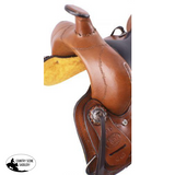 16" Circle S Trail Saddle with barbwire trim. - Country Scene Saddlery and Pet Supplies