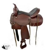16" Circle S Trail Saddle with wave print border - Country Scene Saddlery and Pet Supplies