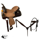 New! 16 Dark Oil Pleasure Style Saddle Set (Semi Qh) Posted.~