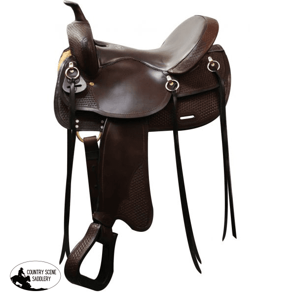 16 Double T Argentina Leather Trail Saddle.