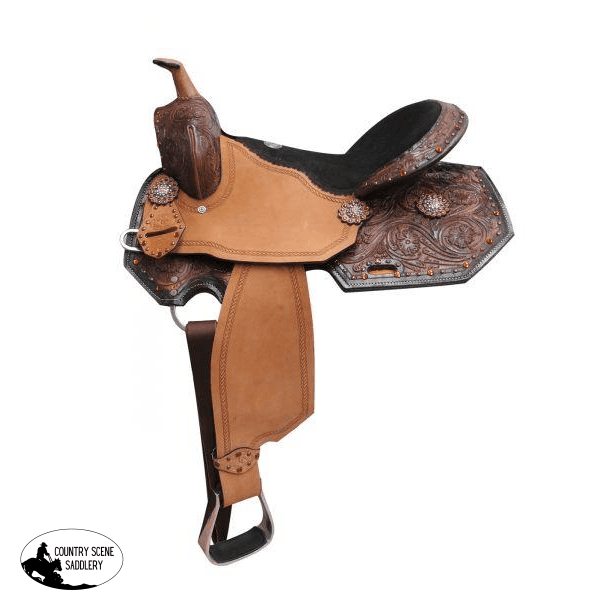New! 16 Double T Barrel Style Saddle Semi Qh Posted.*~