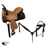 16" (Semi QH) Youth Pleasure style saddle set - Country Scene Saddlery and Pet Supplies