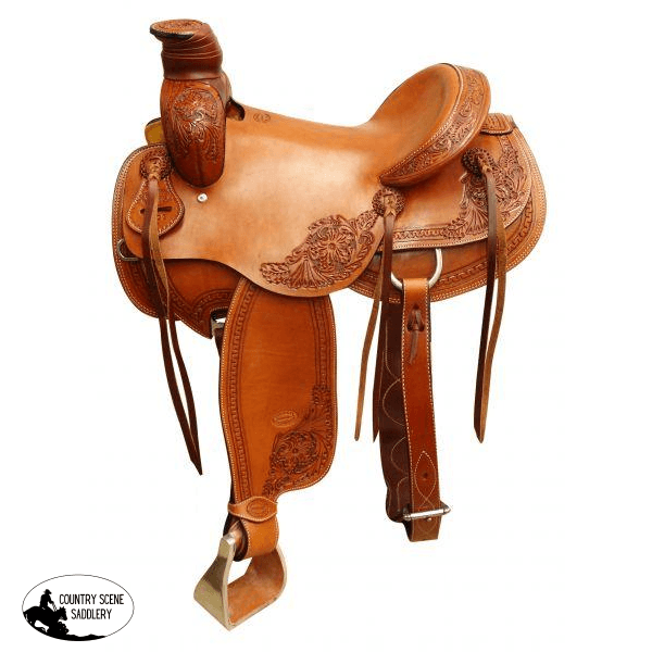 New! 16 Showman ® Argentina Cow Leather Roper Saddle ~ Posted.*