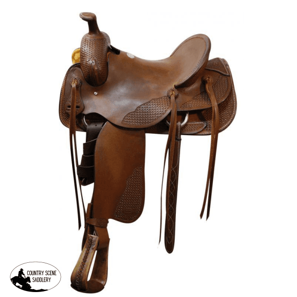 New! 16 Showman ® Roper Saddle. Posted.* Roping Saddle