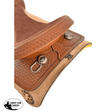 16" Training Style Western saddle with suede seat made of Argentina Cow Leather. - Country Scene Saddlery and Pet Supplies