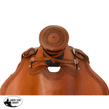 16” Wade Style Roping Saddle with Serpentine Border - Country Scene Saddlery and Pet Supplies