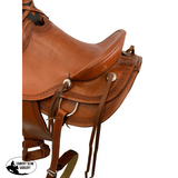 16” Wade Style Roping Saddle with Serpentine Border - Country Scene Saddlery and Pet Supplies