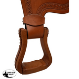 16” Wade Style Roping Saddle with Serpentine Border - Country Scene Saddlery and Pet Supplies