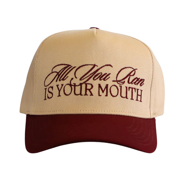 New! ALL YOU RUN IS YOUR MOUTH HAT