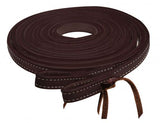 Showman® 8ft Argentina Cowhide Leather Split Reins. - Country Scene Saddlery and Pet Supplies