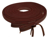 Showman® 8ft Argentina Cowhide Leather Split Reins. - Country Scene Saddlery and Pet Supplies