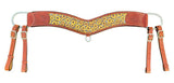 Showman ® Medium Leather Printed Sunflower and Cheetah print inlay tripping collar. - Country Scene Saddlery and Pet Supplies