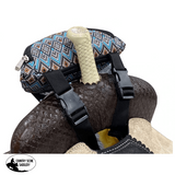 177912 Showman ® Blue Aztec Print Insulated Nylon Saddle Pouch - Country Scene Saddlery and Pet Supplies