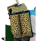 177999 Showman ® Sunflower and Cheetah Print Insulated Water Bottle Horn Bag - Country Scene Saddlery and Pet Supplies
