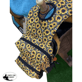 177999 Showman ® Sunflower and Cheetah Print Insulated Water Bottle Horn Bag - Country Scene Saddlery and Pet Supplies