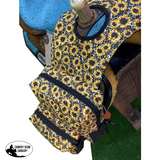 177999 Showman ® Sunflower and Cheetah Print Insulated Water Bottle Horn Bag - Country Scene Saddlery and Pet Supplies